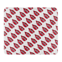 Halloween Decorative Glass Cutting Board/Teeth Snijplank