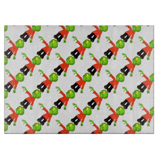 Halloween Decorative Glass Cutting Board/Zombie Snijplank (Voorkant)