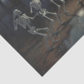 Halloween Decoupage Dansende Skeletten Tissuepapier (Detail)