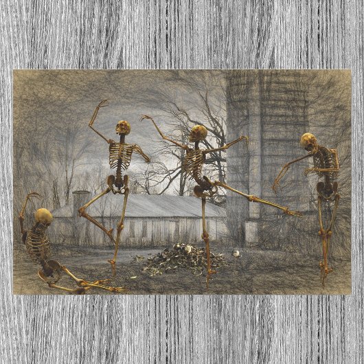 Halloween-decoupage-danskeletten Tissuepapier