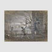 Halloween Decoupage Werewolf Skeleton Tissuepapier (Voorkant)