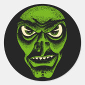 Halloween Demon of Heks Sticker (Voorkant)