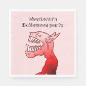 Halloween Demon op papier Servet (Voorkant)