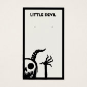 Halloween Demon Skull Earring Display Kaart (Voorkant)