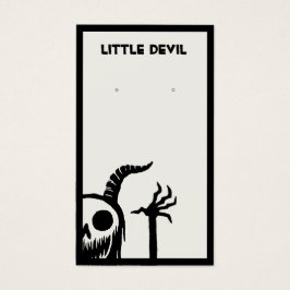 Halloween Demon Skull Earring Display Kaart