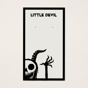 Halloween Demon Skull Earring Display Kaart