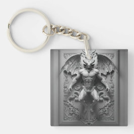 Halloween Demon standbeeld Sleutelhanger
