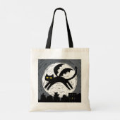Halloween Demoncat en Trick-or-Treat Bag Tote Bag (Achterkant)