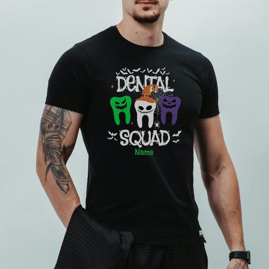 Halloween Dental Squad Dental Professional Tri-Blend Shirt
