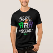 Halloween Dental Squad Dental Professional Tri-Blend Shirt (Voorkant)