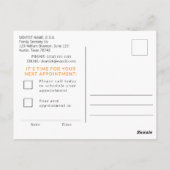 Halloween Dentist Appointment Postcard Briefkaart (Achterkant)