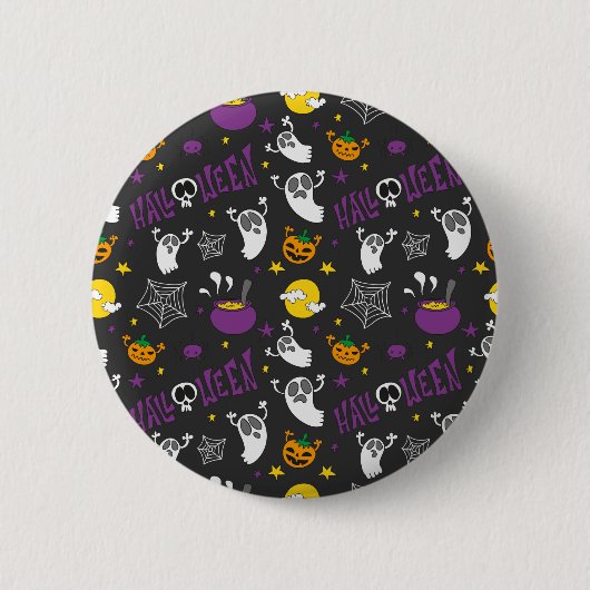 Halloween Design 1 - Alle opties Ronde Button 5,7 Cm (Voorkant)