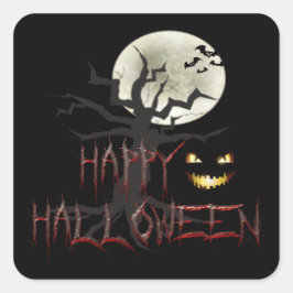 Halloween Design 2 Vierkante Sticker