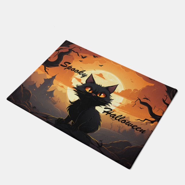 Halloween design deurmat (Schuin)
