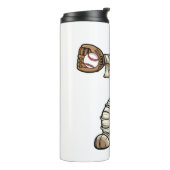 Halloween Design for Baseball Lovers Thermosbeker (Gedraaid links)