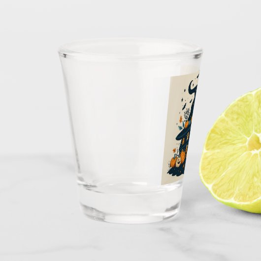Halloween Design Geschoten glas (Links)