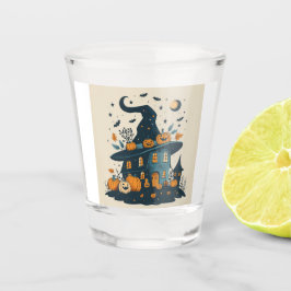 Halloween Design Geschoten glas