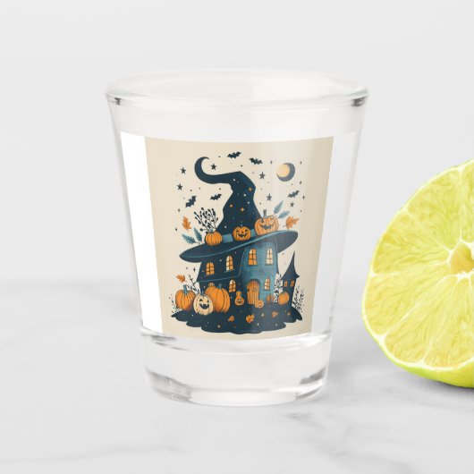 Halloween Design Geschoten glas (Voorkant)