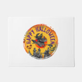 Halloween Design Happy Halloween Witch Deurmat (Voorkant)