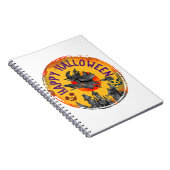 Halloween Design Happy Halloween Witch Notitieboek (Rechterzijde)