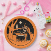 Halloween design - Hek in Forest Papieren Bordje (Feest)