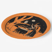 Halloween design - Hek in Forest Papieren Bordje (Gekanteld)