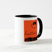 Halloween design op sinaasappel mok (Voorkant rechts)