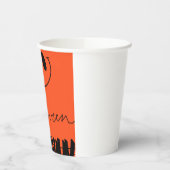 Halloween design op sinaasappel papieren bekers (Links)
