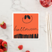 Halloween design op sinaasappel servet (Insitu)