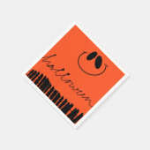 Halloween design op sinaasappel servet (Hoek)