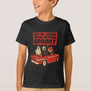 Halloween Design Skeleton Pumpkin Ghost Get in Los T-shirt