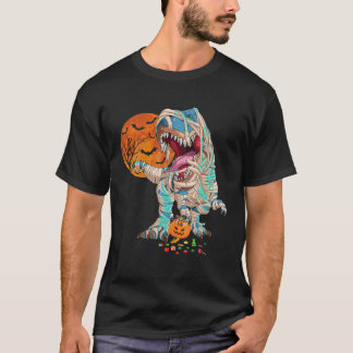 Halloween Design voor Jongens Mannen Dinosaur T re T-shirt