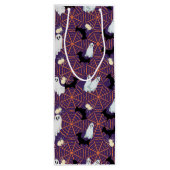 Halloween Design Wijn Cadeautas (Achterkant)