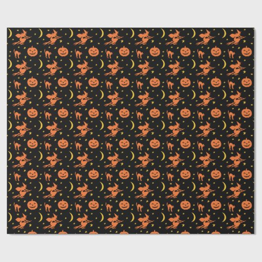 Halloween Design Wrapping Paper Cadeaupapier (Vlak)
