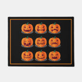 Halloween deur mat-pompoenen deurmat (Voorkant)