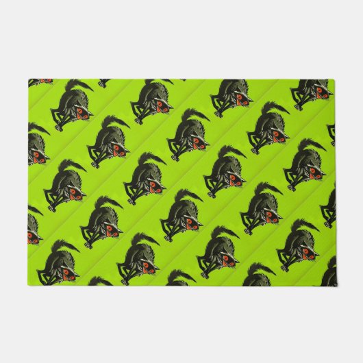 Halloween deur/Welkomstmat/Katten Deurmat (Voorkant)