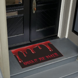 Halloween deurmat - Klop als je durft!!!