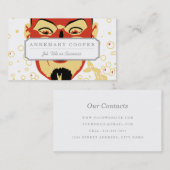 Halloween Devil Head #2 Visitekaartje (Voorkant / Achterkant)