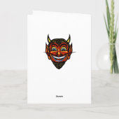  Halloween Devil Head Kaart (Achterkant)