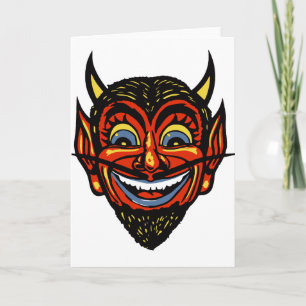  Halloween Devil Head Kaart