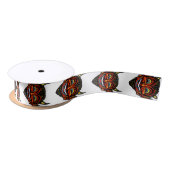 Halloween Devil Head Satijnen Lint (Spoel)