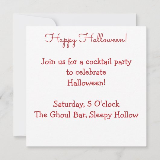 Halloween Devil Kaart (Achterkant)