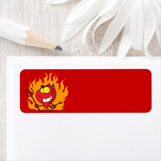 Halloween Devil Label (Insitu)