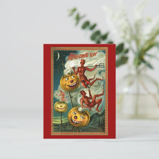Halloween Devils & JOL's Briefkaart (Staand voorkant)