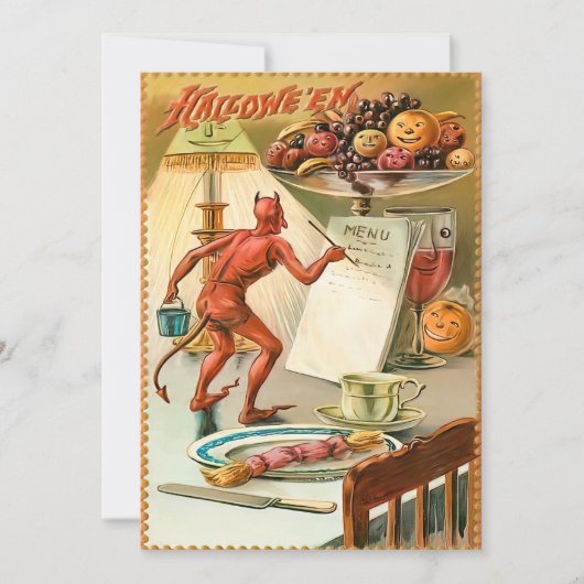Halloween Devil's Menu (Voorkant)