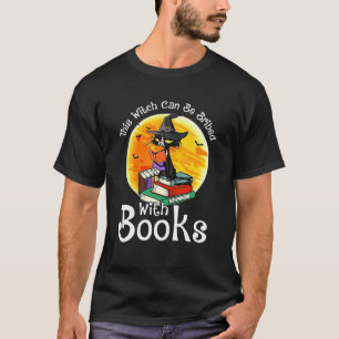 Halloween Deze heks kan met boeken worden geknipt T-shirt
