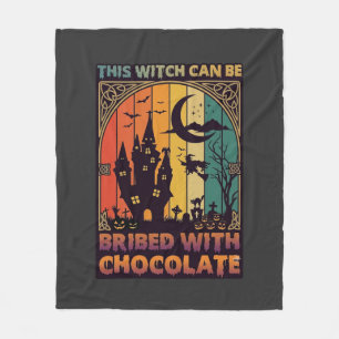 Halloween Deze Heks Kan Worden Omgekocht Chocolade Fleece Deken