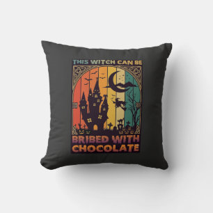 Halloween Deze Heks Kan Worden Omgekocht Chocolade Kussen