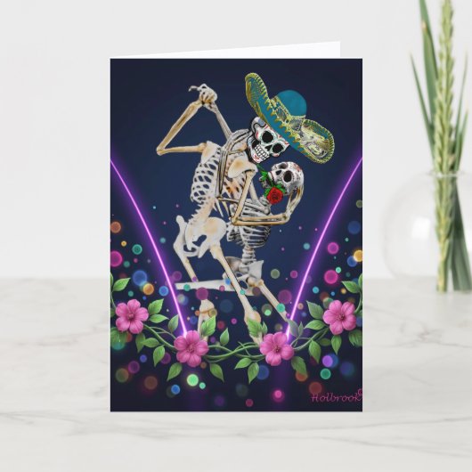 Halloween Dia De Los Muertos Feest Uitnodiging (Voorkant)