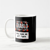 Halloween DIABLO SAUCE Je had me nodig. Koffiemok (Links)